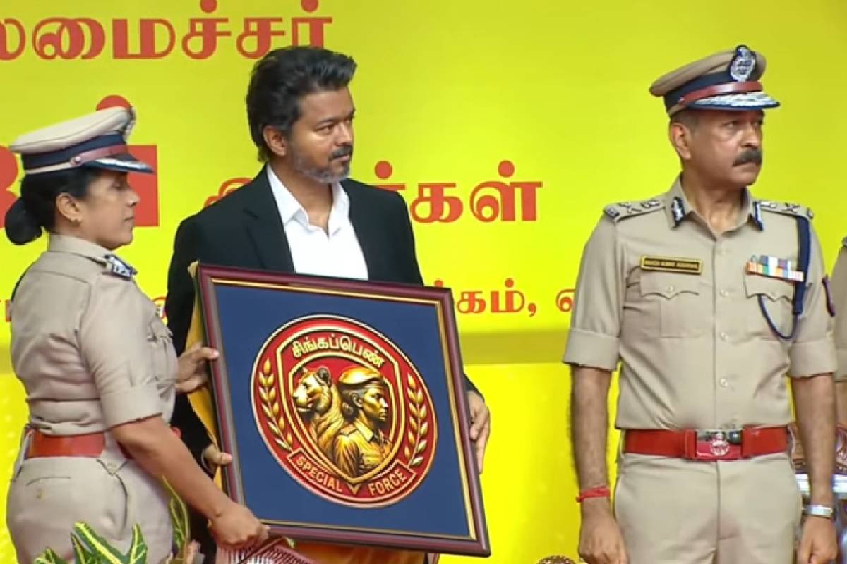 இந்தியாவிலேயே முதல்முறையாக ட்ரோன் மூலம் ரோந்து - முதல்வர் விஜய் பேச்சு | Cm Vijay Announce Drone Patrol For Women Safety