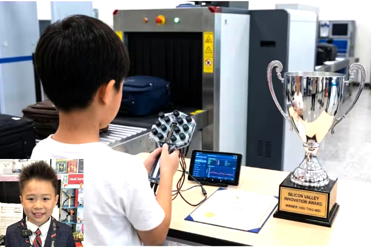 Taiwan-10-years-Boy-Wins-Silicon-Valley-AI-Award- Electronic Nose, Novel Artificial Electronic Nose, Hsu Ting-wei