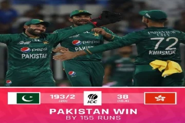 முடிந்த ஹாங்காங் அணியின் ஆசிய கோப்பை கனவு: பாகிஸ்தான்  சூப்பர் 4 சுற்றுக்கு முன்னேற்றம்