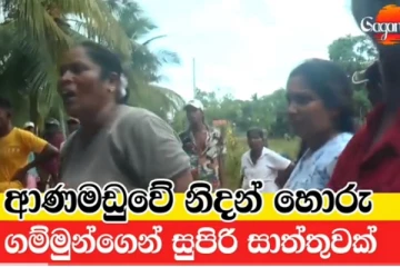 ආනමඩුවේ නිදන් හොරුන්ට ගම්මුන්ගෙන් සුපිරි සංග්‍රහයක් - (VIDEO)