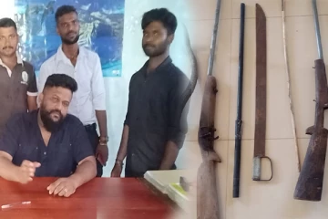 கிளிநொச்சியில் வனஜீவராசி திணைக்களத்தினரால் மீட்கப்பட்ட பொருட்கள்: ஒருவர் கைது (Photos)