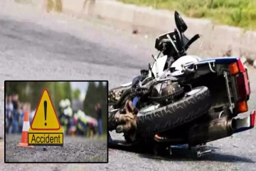 மோட்டார் சைக்கிள் விபத்தில் கணவன் பலி: மனைவி படுகாயம்