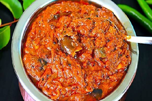 தொங்கும் தொப்பையை கடகடன்னு குறைக்கும் கத்தரிக்காய் சட்னி! எப்படி செய்வது? | Kathirikai Chutney Recipe For Whight Loss