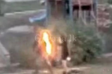 යාචකයෙකුට ගිනි තබා ඝාතනය කළ තරුණයෙක් අල්ලයි. - මරන්න කලින් අනතුරු අඟවලා.