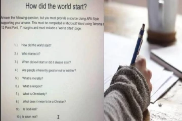 கடவுள் இருகாரா..இல்லையா? பள்ளியில் கேட்கப்பட்ட கேள்வி - எழுந்த சர்ச்சை!
