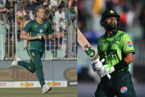 Nandre Burger/Babar Azam Nandre Burger/Babar Azam