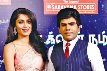 விஜய், அஜித் போன்ற மாஸ் ஹீரோக்களுக்கே டப் கொடுக்கும் லெஜண்ட் சரவணன்..! வெளியான மாஸ் புகைப்படம் இதோ..