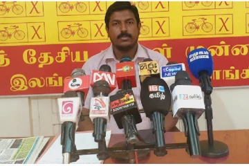 தமிழ் மக்களின் அரசியல் அபிலாஷைக்கு உடன்படாத எவரையும் அனுமதிக்க முடியாது : க.சுகாஷ்