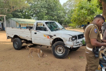 கிளிநொச்சியில் வாகன விபத்து - இளம் குடும்பஸ்தர் உயிரிழப்பு (Photos)