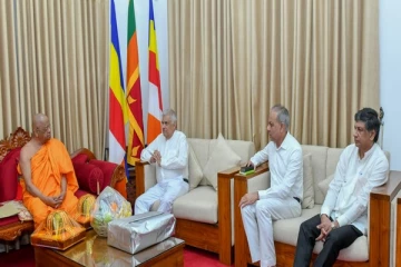 மல்வத்து - அஸ்கிரி மகாநாயக்க தேரர்களுடன் ஜனாதிபதி முக்கிய சந்திப்பு (Photos)