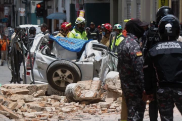 ஈக்வடாரில் ஏற்பட்ட நிலநடுக்கம்; 12 ஆக பலி எண்ணிக்கை அதிகரிப்பு