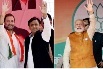 தனது கோட்டையான உத்தர பிரதேசத்தில் பின் தங்குகிறது பாஜக