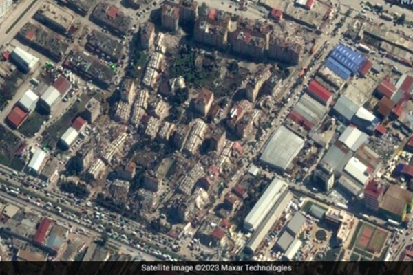துருக்கி நிலநடுக்க அழிவுகளின் செய்மதிப்படங்கள் | Satellite Pics Keturkey Earthquake Damage