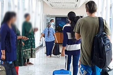 கட்டுநாயக்க விமான நிலையத்தில் பிரித்தானியாவிற்கு இரகசியமாக தப்பிச்செல்ல முயன்ற இளம் பெண் கைது