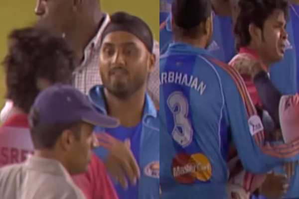 harbhajan singh slapped sreesanth video