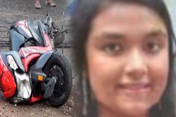 மோட்டார் சைக்கிளில் பயணித்த தாயிற்கும் மகளுக்கும் அதிர்ச்சி : மகள் பலி