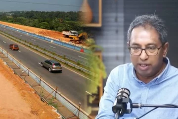 மனைவியுடன் சென்று கொண்டிருந்த போது தெய்வாதீனமாக உயிர் தப்பிய ஹர்ஷ டி சில்வா