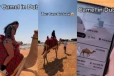 Uber Camel Ride: துபாய் பாலைவனத்தில் ஒட்டக Uber சவாரி! ஆச்சரியப்படுத்தும் காணொளி