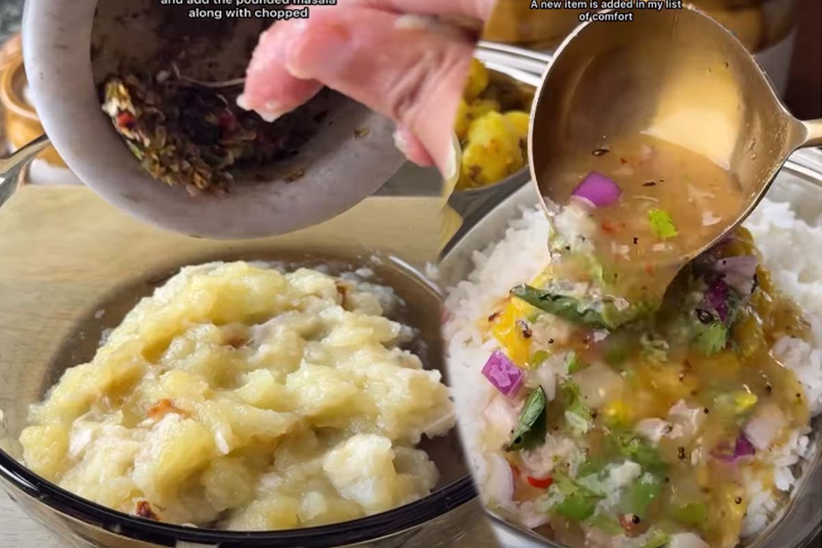 ஆந்திர ஸ்டைல் சுட்ட மாங்காய் ரசம்... ஒருமுறை மட்டும் வைத்து பாருங்க | How To Make Andhra Style Raw Mango Rasam ஆந்திர ஸ்டைல் சுட்ட மாங்காய் ரசம்... ஒருமுறை மட்டும் வைத்து பாருங்க | How To Make Andhra Style Raw Mango Rasam