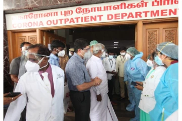 ராஜீவ் காந்தி மருத்துவமனையில் புதிய கொரோனா சிகிச்சை மையம்: அமைச்சர் சேகர் பாபு திறந்து வைத்தார்