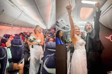 37 ஆயிரம் அடி உயரத்தில் திருமணம் செய்த ஜோடி!