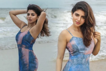 கடற்கரையில் கலக்கலாக போட்டோஷூட் நடத்திய ஐஸ்வர்யா மேனன்..