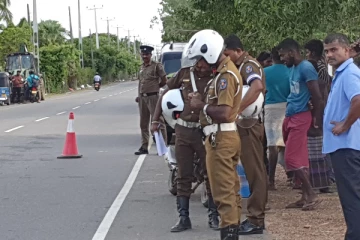 தமிழர் பகுதியில் கோர விபத்து ; பாரவூர்தி மோதி பாதசாரி பலி