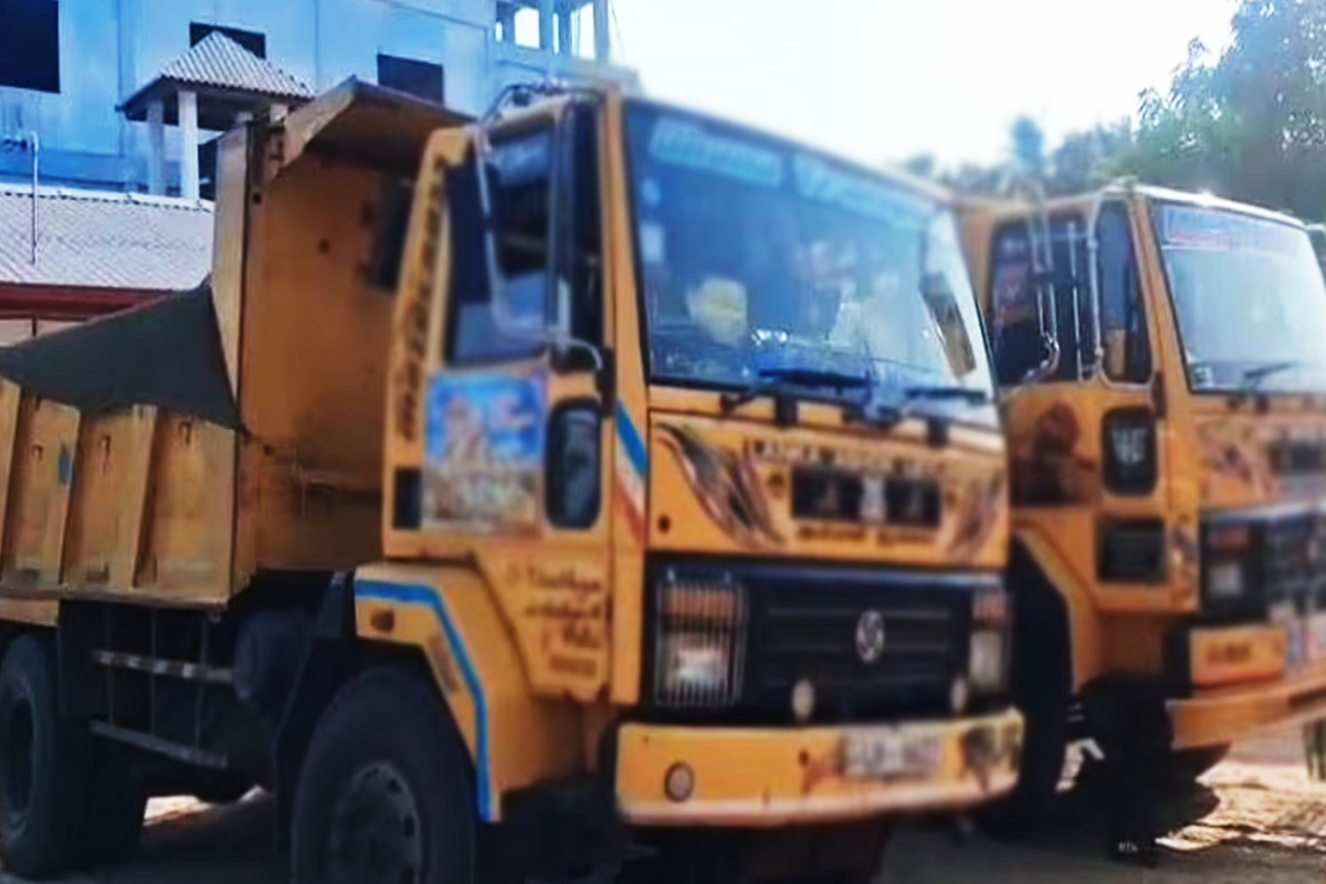 யாழில் கட்டளை மீறிச்சென்ற டிப்பர் வாகனங்கள்: காவல்துறை துப்பாக்கி சூடு | Tipper Truck Transporting Illegally Sand Jaffna