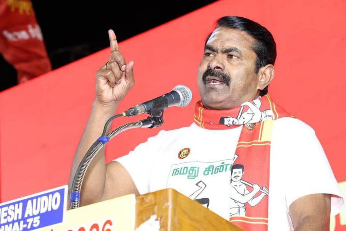 தமிழ்நாட்டு மக்களை வஞ்சிக்க காங்கிரஸ் பாஜக கூட்டு சூழ்ச்சி - சீமான் கண்டனம் | Seeman Oppose Cauvery Board Meeting Before New Gov