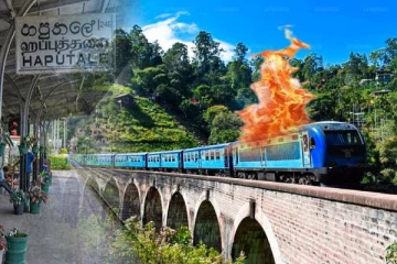 பொடி மெனிகே தொடருந்தில் தீ பரவல் : அவதியில் பயணிகள்