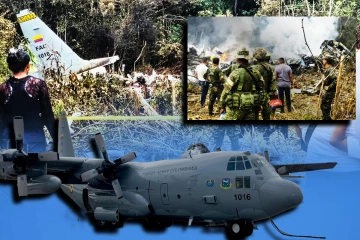 கொலம்பியாவில் விமானப்படையின் அமெரிக்க போர் விமானம் விபத்து! 66 பேர் பலி