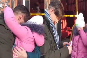 உக்ரைனில்  மகளைக் கட்டிக்கொண்டு  கதறி அழும் தந்தை;  பார்பவர்களின் மனதை  கலங்கவைத்த காணொளி