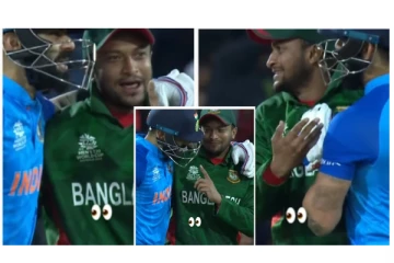 NO Ball கொடுத்த நடுவர் - கடுப்பில் வாக்குவாதம் செய்த ஷகிப் - சமாதானப்படுத்திய கோலி - வைரல் வீடியோ