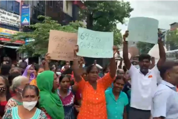 எங்கள் குழந்தைகள் பசியுடன் இருக்கிறார்கள்: நாங்கள் எப்படி வாழ்வது..!- கொட்டு மழையிலும் தொடரும் போராட்டம் (Video)