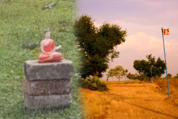 தமிழர் பிரதேசத்தில் திடீரென வந்து அம்ர்ந்த புத்தர்! மிரட்டி வீழ்த்த முடியாது!