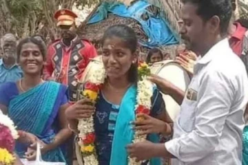 இலங்கை குயில் அசானிக்கு மேளதாளத்துடன் வரவேற்பு!