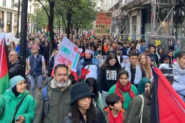 உடனடி போர் நிறுத்தம்... லண்டன் நகரை உலுக்கிய பாலஸ்தீன ஆதரவு பேரணி