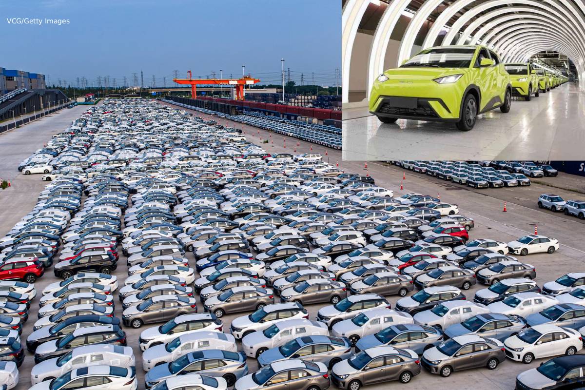 china new record car export