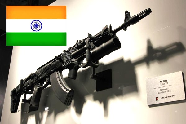 AK-203 rifle India, Indian Army weapons, Amethi rifle factory, Indo-Russian Rifles, Make in India defense, AK-203 Sher rifle, Indian Army modernization, INSAS replacement, AK-203 delivery 2025, India Russia defense deal