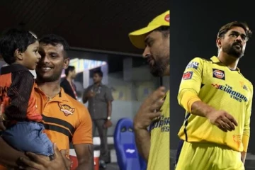 தோனிக்கு கை கொடுக்க மறுத்த தமிழக வீரர் நடராஜனின் மகள்! வைரலாகும் செல்லமாக உரையாடிய வீடியோ