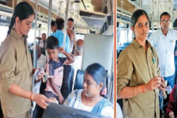 தமிழக அரசு போக்குவரத்து கழகத்தின் முதல் பெண் கண்டக்டர் - யார் இந்த ரம்யா?