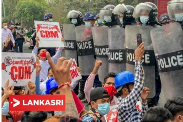 மியான்மரில் வலுக்கும் மக்கள் புரட்சி: அரசாங்க வலைத்தளங்களை ஹேக் செய்த போராட்டக் குழு!