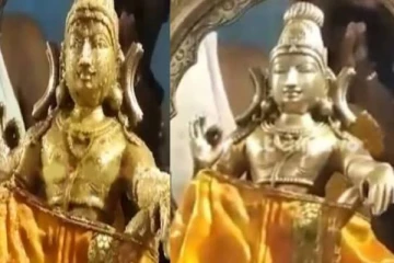 திடீரென்று கண் திறந்த ஐயப்பன் சிலையால் பரபரப்பு - வைரல் வீடியோ