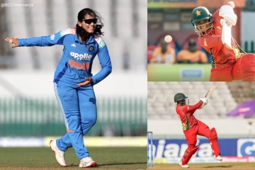 ODI-யில் முதல் 5 விக்கெட்டை வீழ்த்திய வைஷ்ணவி: 131 ஓட்டங்களுக்கு சுருண்ட ஜிம்பாப்வே