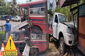 மட்டக்களப்பில் பாரிய விபத்தில் சிக்கிய அரச பேருந்து