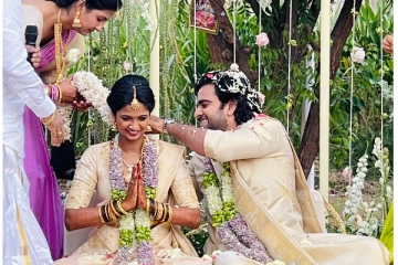 அருண்பாண்டியன் மகளை கரம் பிடித்தார் அசோக் செல்வன் - வைரலாகும் வெட்டிங் க்ளிக்ஸ்!