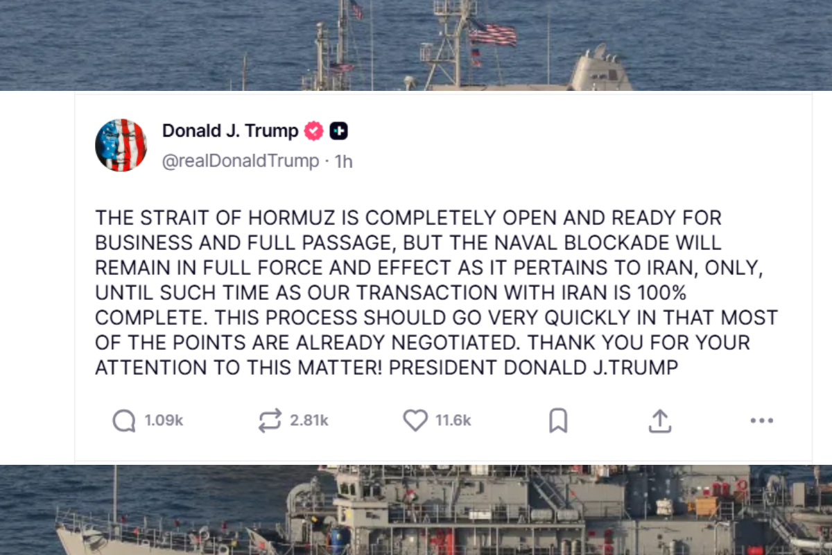 ஹோர்முஸ் நீரிணை திறப்பு! ஈரானுக்கு நன்றி தெரிவித்த ட்ரம்ப் | Trump Thanks Iran For Opening The Strait Of Hormuz