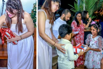 මම මට හැකි තරමින් කුඩා දරුවන්ගේ මුහුණුවලට, නත්තලේ සතුටු සිනහව රැගෙන එන්න වැඩසටහනක් පැවැත්වූවා.. නත්තල් දා පුෂ්පිකා කළ ගොඩක් වටින වැඩක්.. (PHOTOS)
