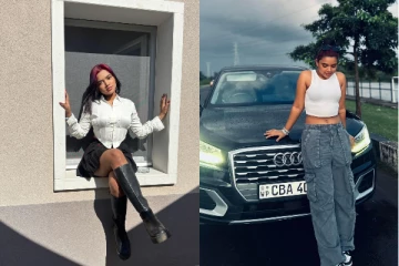 ඔන්න ඉතින් එයත් අරගෙන.. සමාජ මාධ්‍යය කැළඹූ හනාගේ අලුත්ම වාහනේ..(PHOTOS)