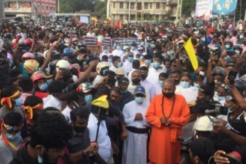 பொத்துவில் - பொலிகண்டி வரையான பேரணி நிறைவிடம் நோக்கி நகர்கிறது